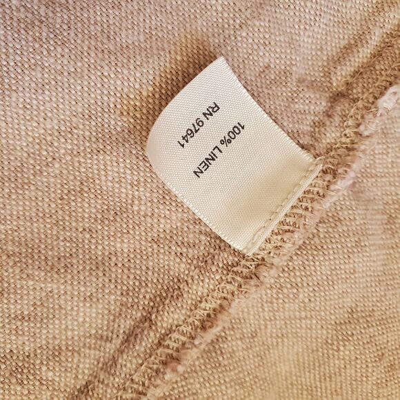 J jill trucker style tan linen jacket - Picture 3 of 8